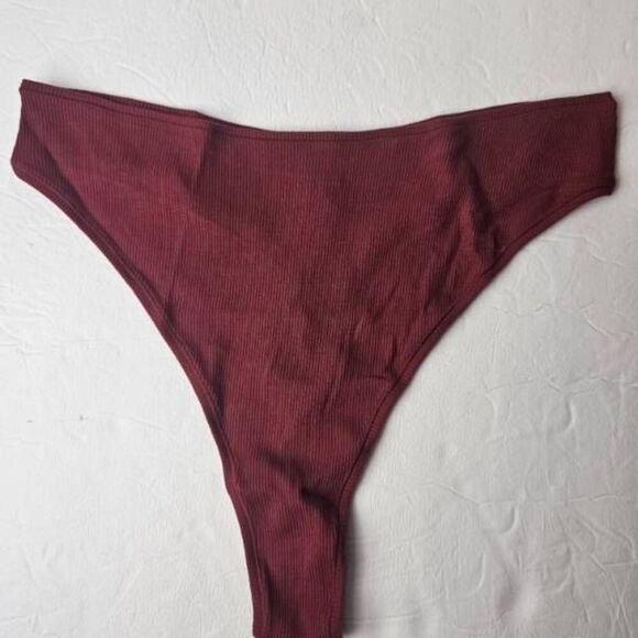 SKIMS COTTON RIBBED PANTY NWT - Picture 1 of 7